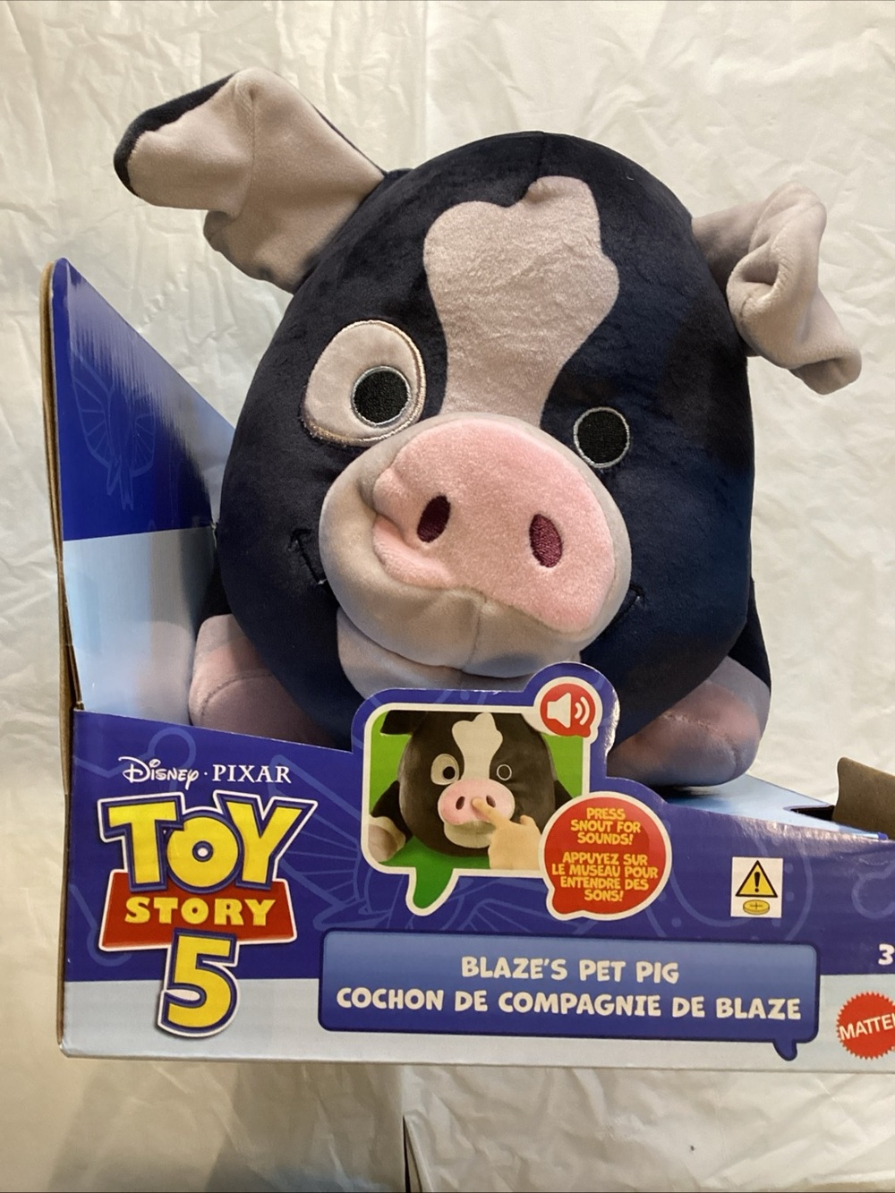 Disney Toy Story 5 Blaze Plush Pig - Black, Pink, Cream